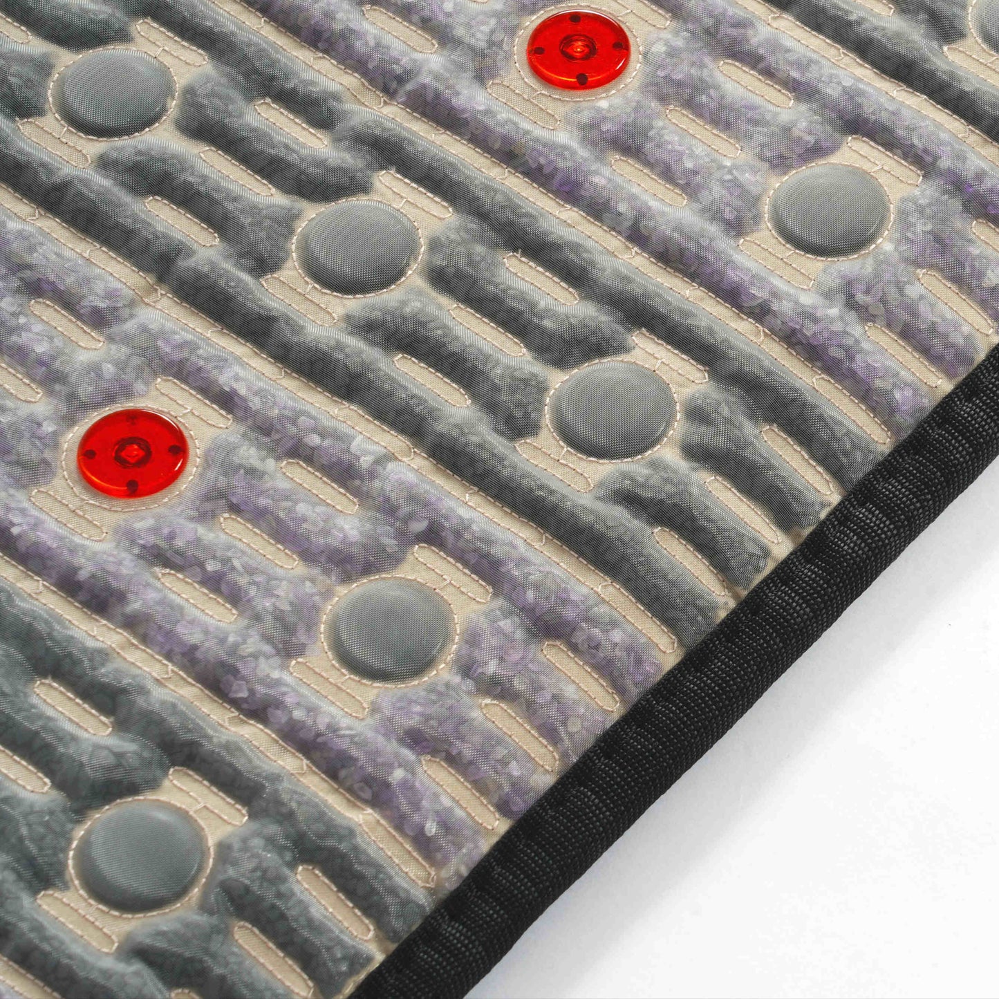 PEMF Infrared photon light mat detail showing composition and materials closely