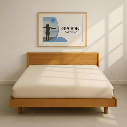 Grounding Fitted Bed Sheet Beige - Organic Cotton