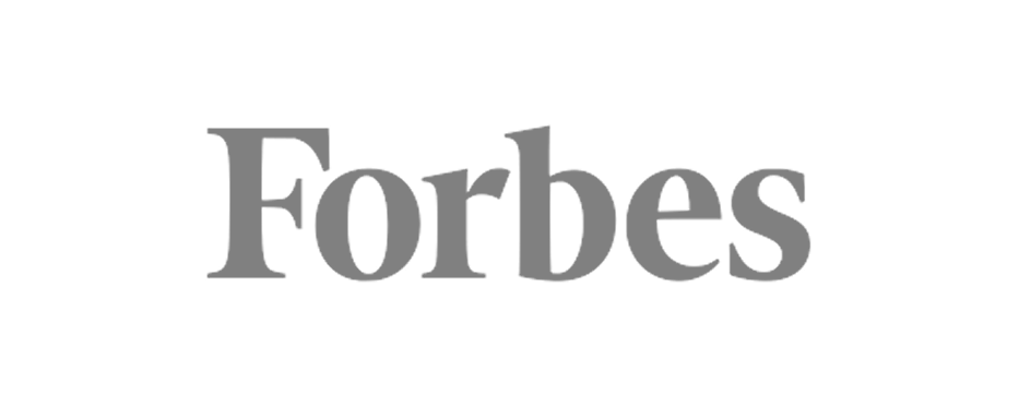 Forbes logo in gray on a white background