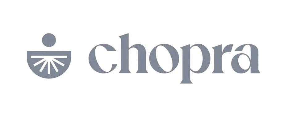 Chopra logo in gray on a white background